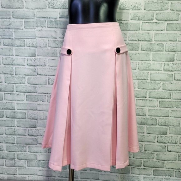 Mary Crafts Womens 8 Pink Top and Skirt Suit Set Barbiecore Retro Pinup JackieO - Picture 5 of 9